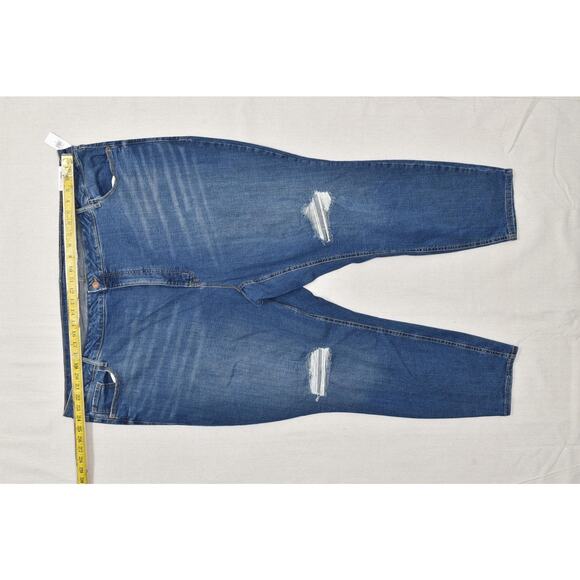 NEW Old Navy High-Rise Rockstar Super Skinny Jeans Plus Size 30 NWT Distressed - Picture 2 of 8